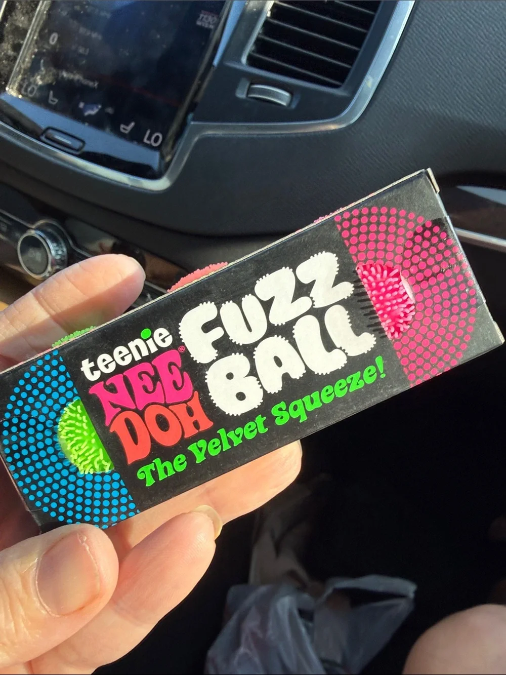 Schylling- Needoh- Teenie Nee Doh Fuzz Ball - Velvet Squeeze -3 pack